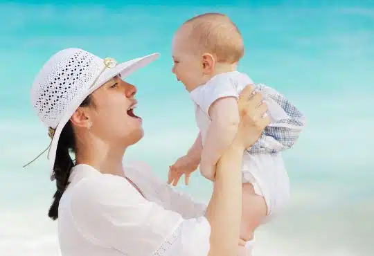 mother, baby, happy